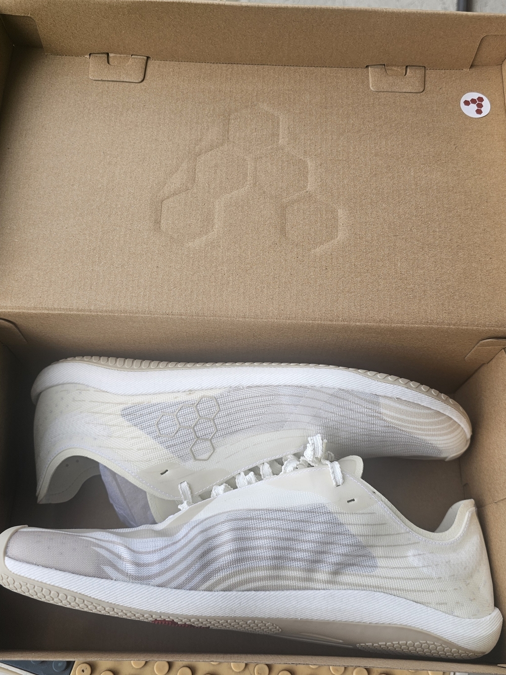 Size 11 - Vivobarefoot Primus Flow - Coconut White
